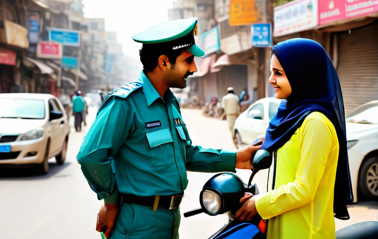 교통직 실무자의 일상 이야기 - **Prompt: Modern Traffic Control Room in a Pakistani Smart City**
    "A modern, well-lit and high-t...