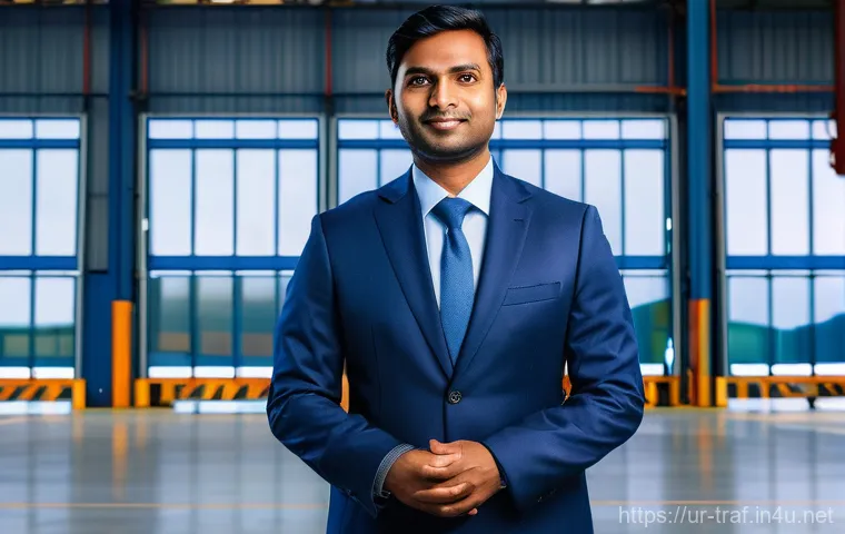 교통직 경력 개발을 위한 자격증 - **Prompt:** A confident South Asian professional, male or female in their late 30s, stands centered ...