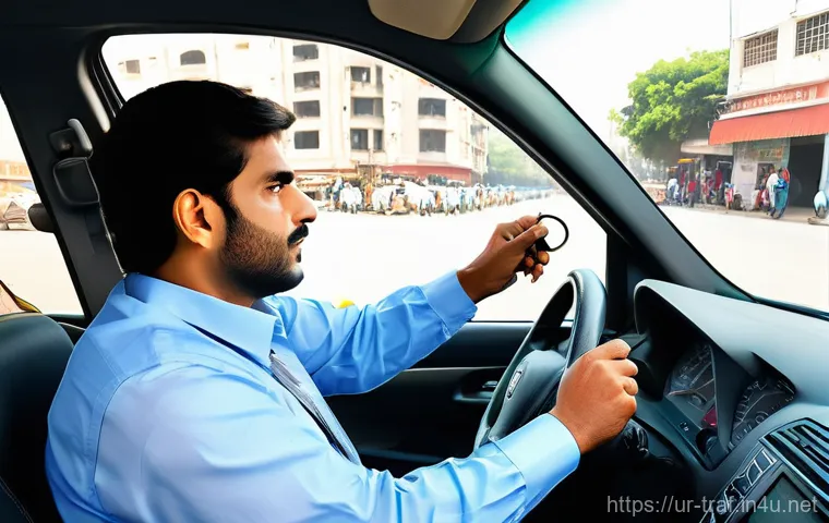 교통직 필기시험 최신 트렌드 - **Prompt 1: The Modern Driving License Journey**
    "A clean and well-lit image depicting various s...