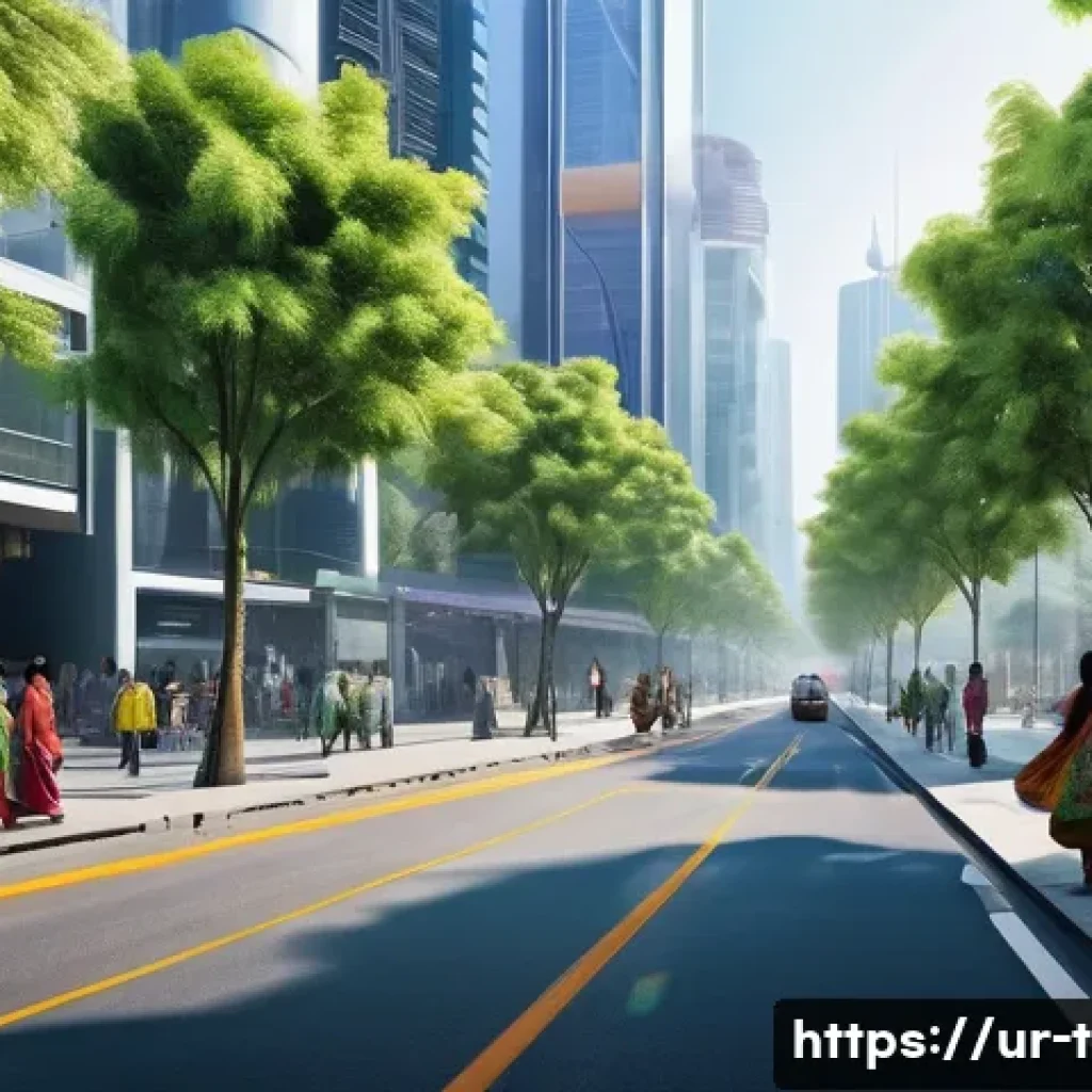 교통산업 전망과 자격증 가치 - **Prompt:** "A vibrant, futuristic urban street scene in a bustling South Asian city. The environmen...